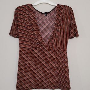 Briggs New York V cut blouse